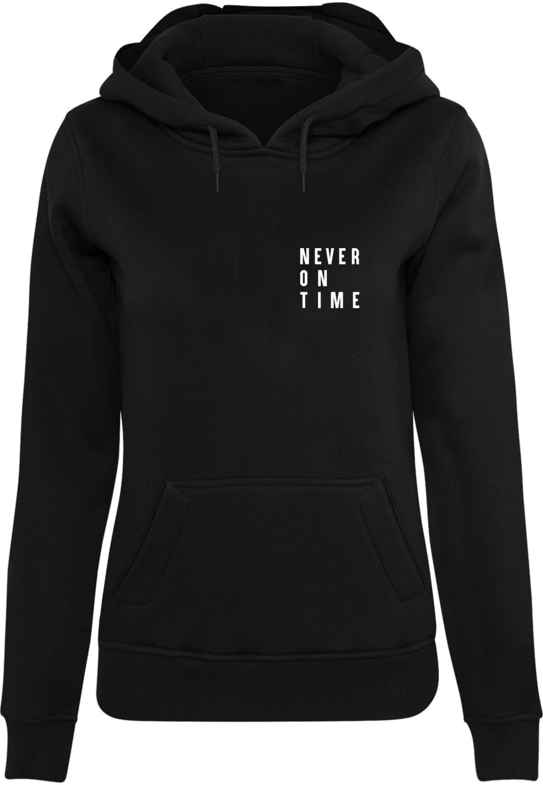 Kapuzensweatshirt MisterTee Damen Ladies Never On Time Hoody