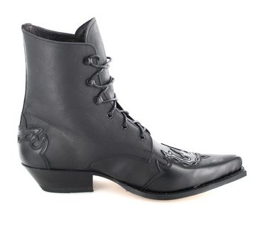 Sendra Boots 11699 Schwarz Stiefelette Rahmengenäht Damen Westernstiefelette