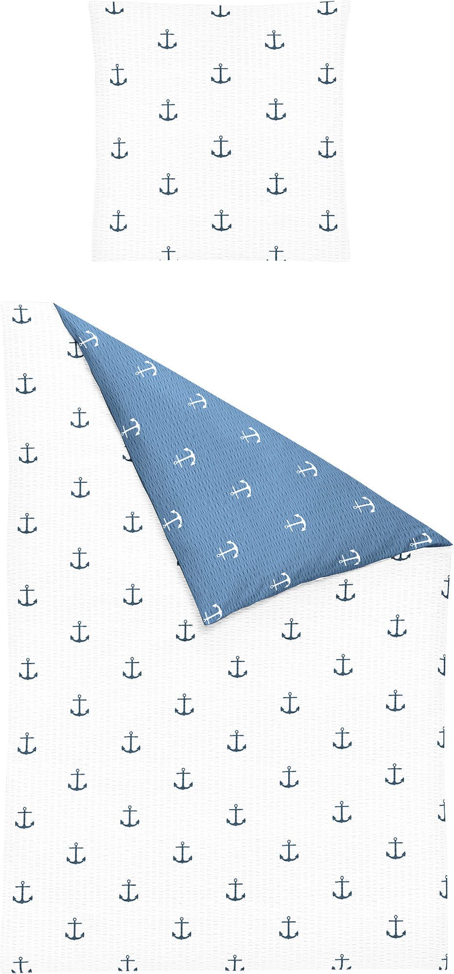 BIERBAUM Bettwäsche Bettwäsche, Seersucker, Seersucker Motiv