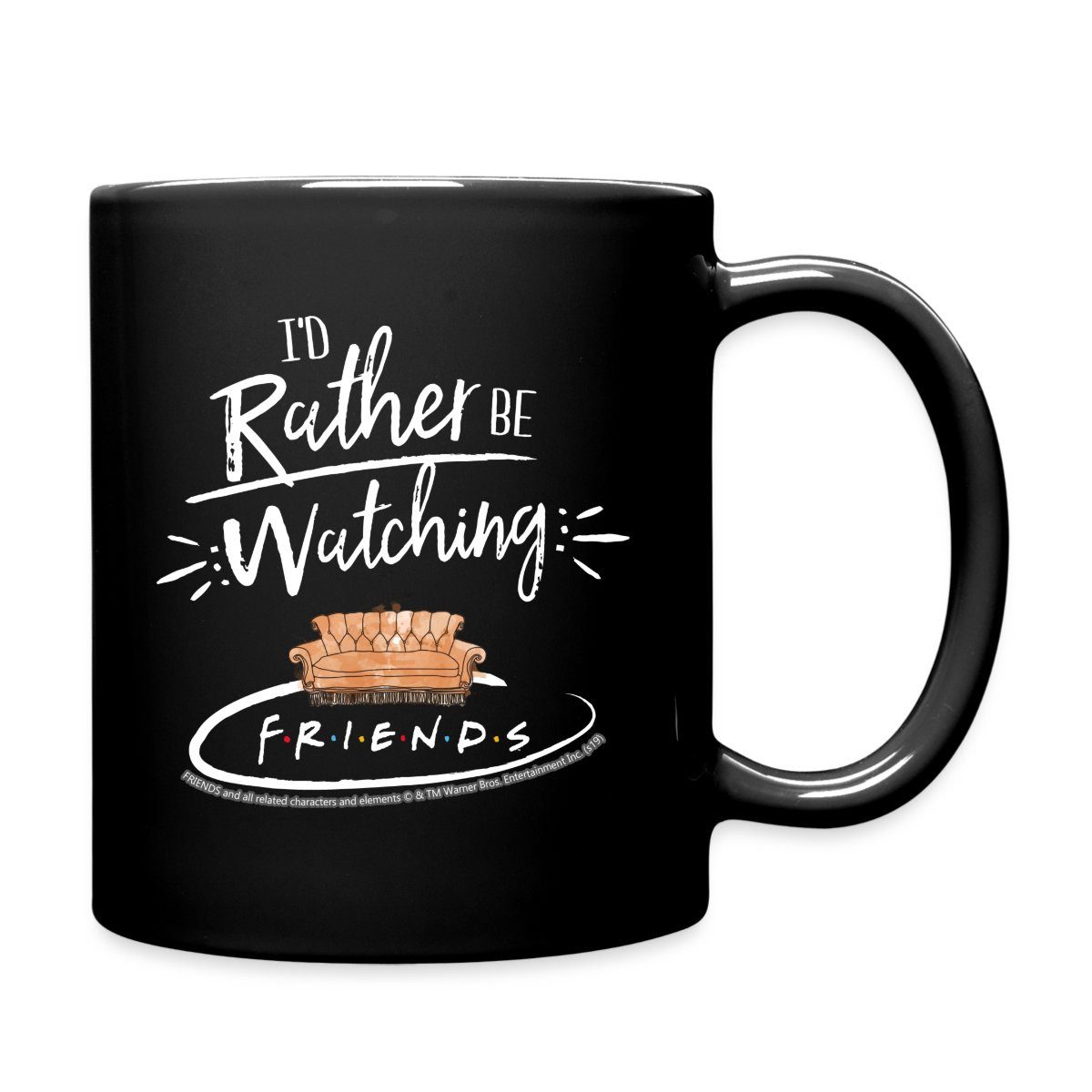 Spreadshirt Tasse Friends Couch Central Perk Café Spruch Tasse Einfarbig, Keramik