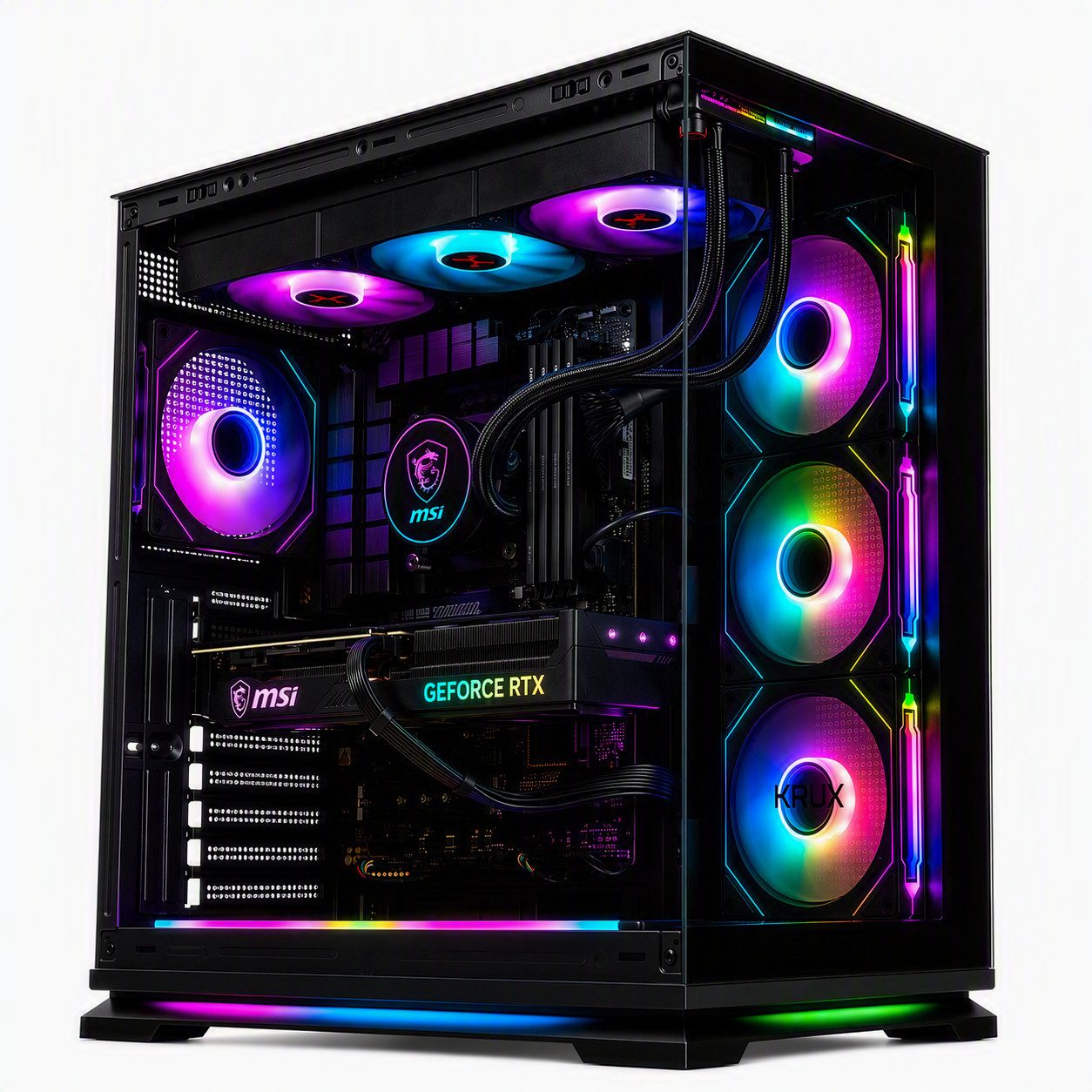 Meinpc i9-12900KF, 16-Kern mit RTX 5060 Ti 16GB und 32GB Ram Gaming-PC (Intel Core i9 12900K, RTX 5060 Ti, 64 GB RAM, 2000 GB SSD, Wasserkühlung, RGB - Wi-Fi 6E - Windows 11 Pro)