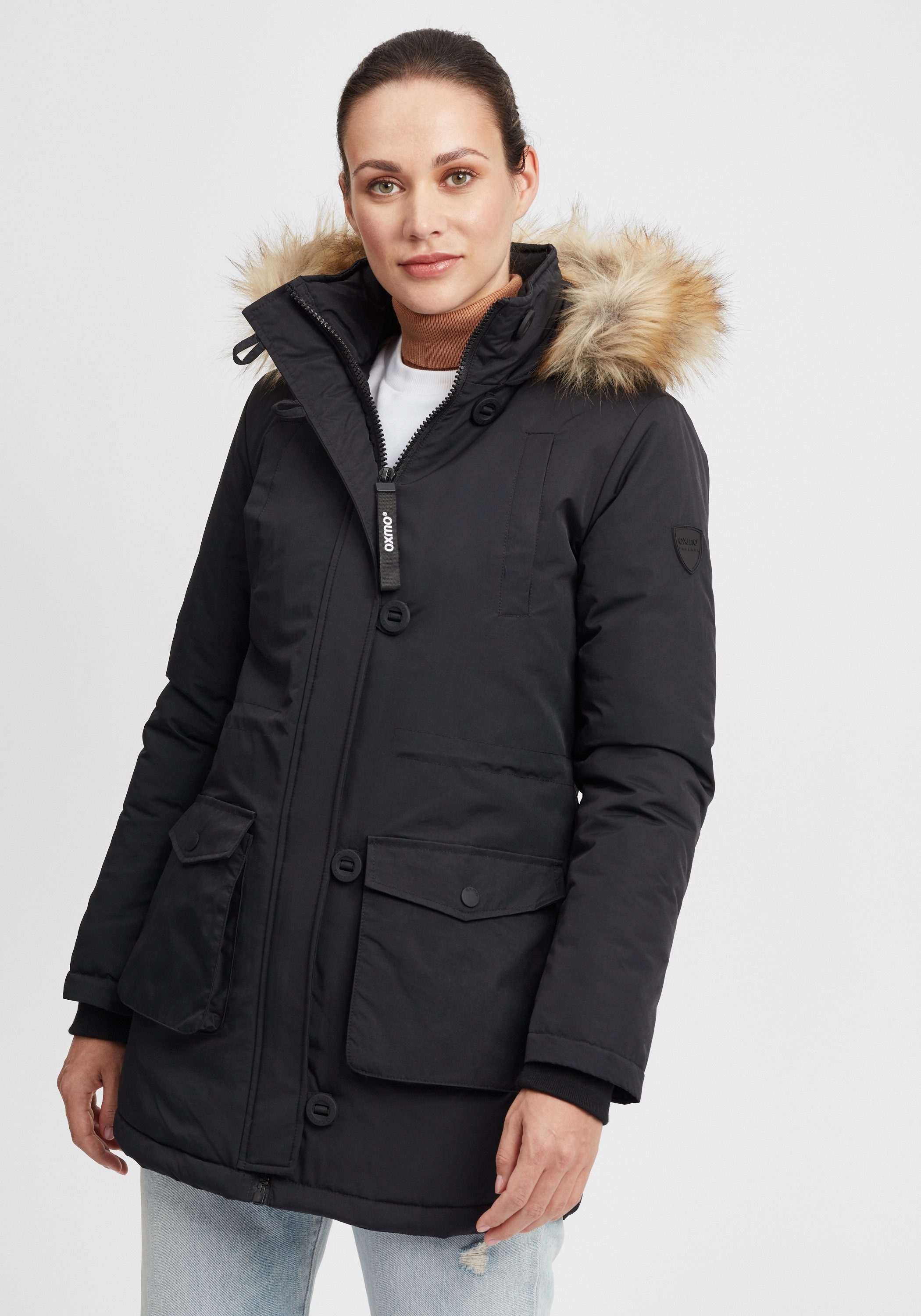 OXMO Wintermantel OXActa Wintermantel mit Kapuze günstig online kaufen
