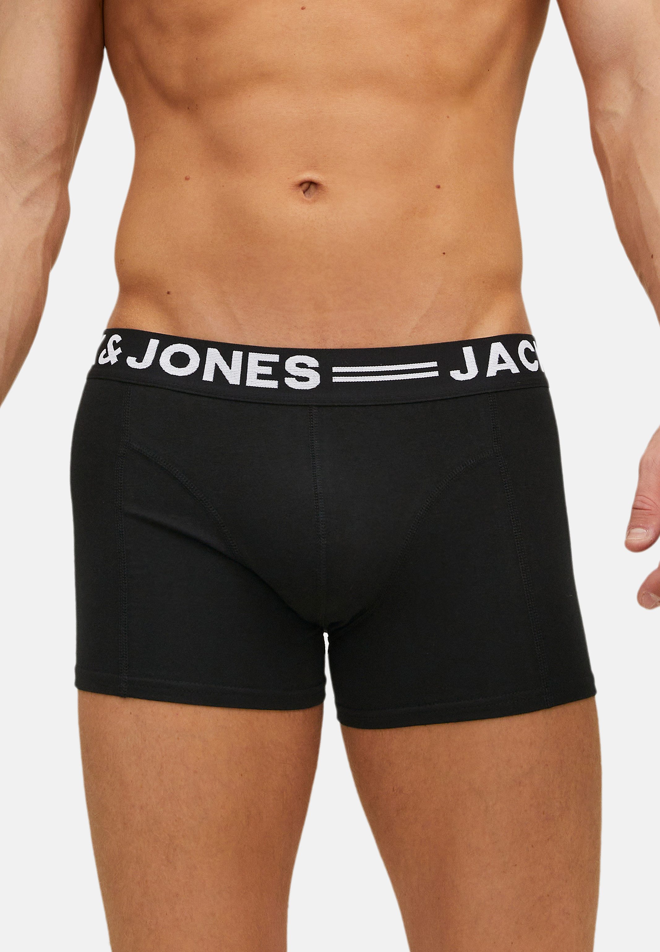 Jack & Jones Retro Boxer 6er Pack Sense (Spar-Set, 6-St) Retro Short / Pant - Baumwolle - ohne Eingriff - Atmungsaktiv