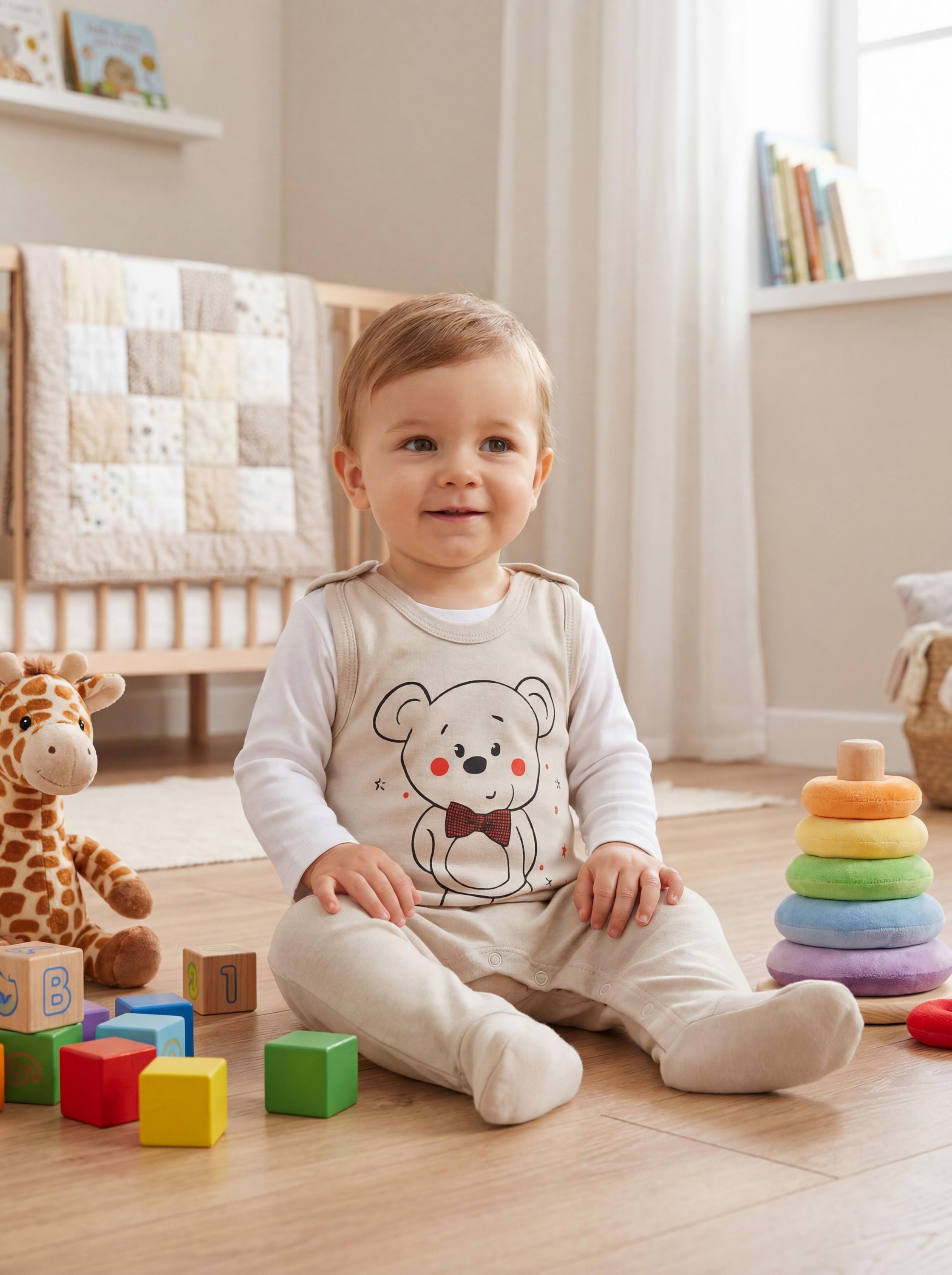 TupTam Strampler TupTam Baby Unisex Strampler mit Aufdruck Spruch 5er Pack – Bild 2 von 3