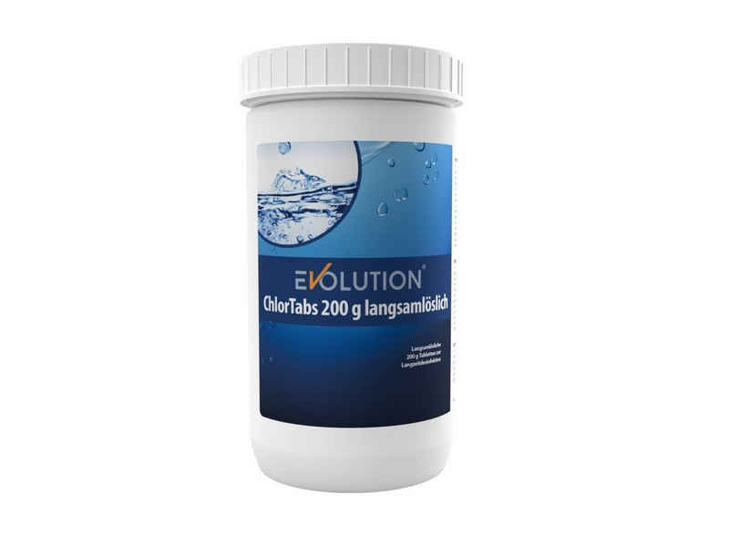 EVOLUTION Poolpflege Evolution ChlorTabs 1 kg langsamlösliche 200 g Tabletten Desinfektion