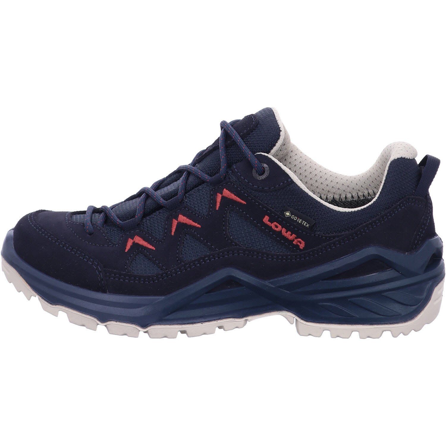 Outdoorschuh (2-tlg) EVO Lowa SIRKOS GTX LO navy/rotholz WS