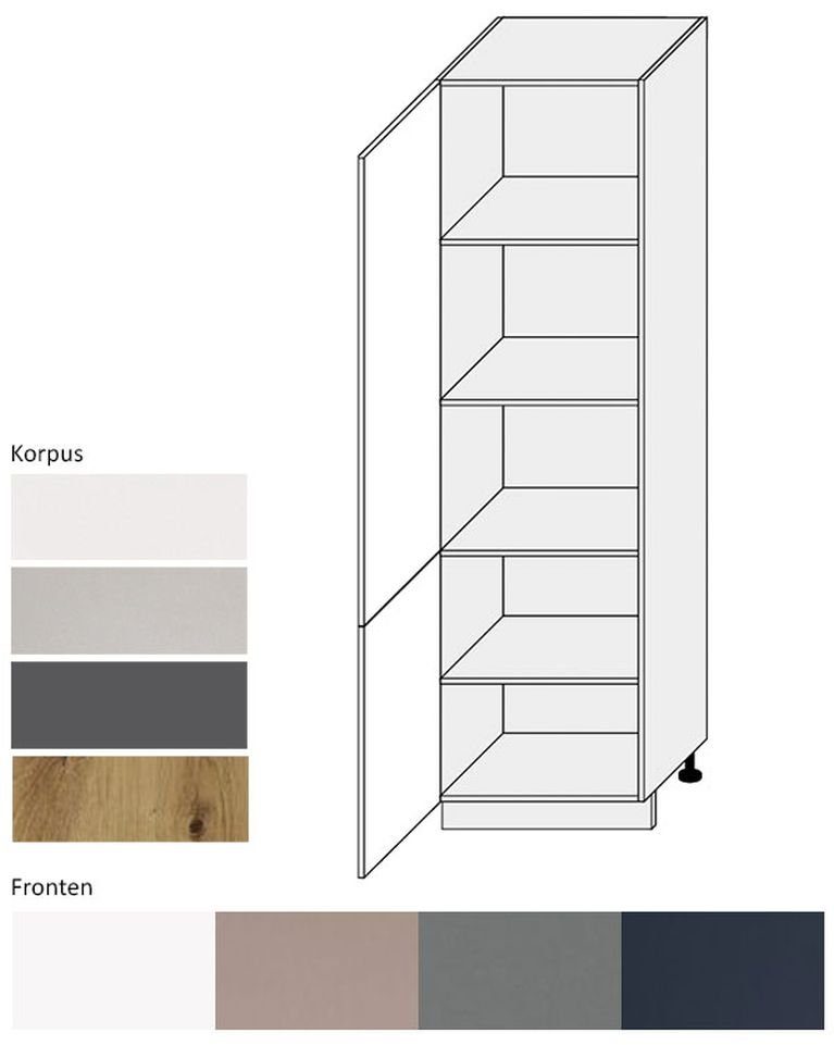 Feldmann-Wohnen Vorratsschrank Bonn B/T/H: 60 cm / 59 cm / 207 cm