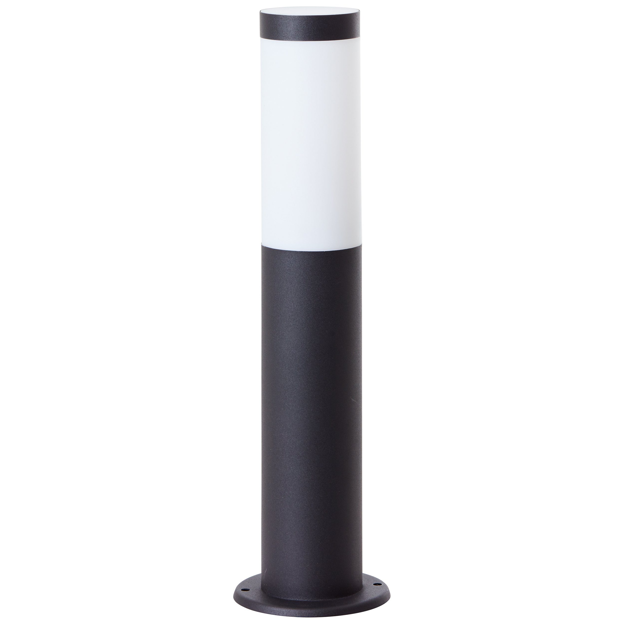 Lightbox cm 45 Sockelleuchte, Metall/Kunststoff, Höhe, Geeignet schwarz Außen IP44, LED-Leuchtmittel, für Außen-Stehlampe, E27,