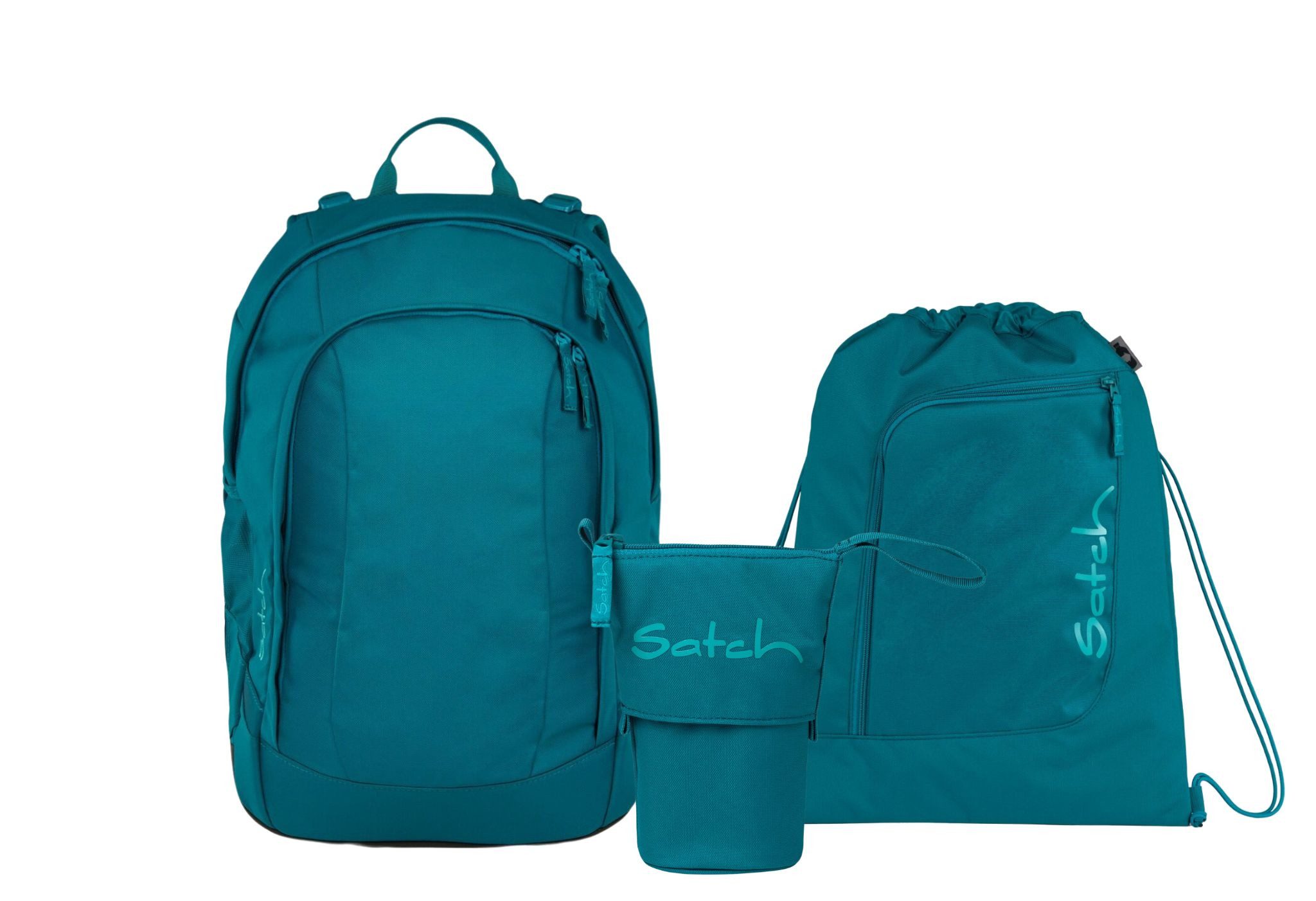 Schulranzen Schulrucksack-Set AIR Deep Petrol 3-teilig