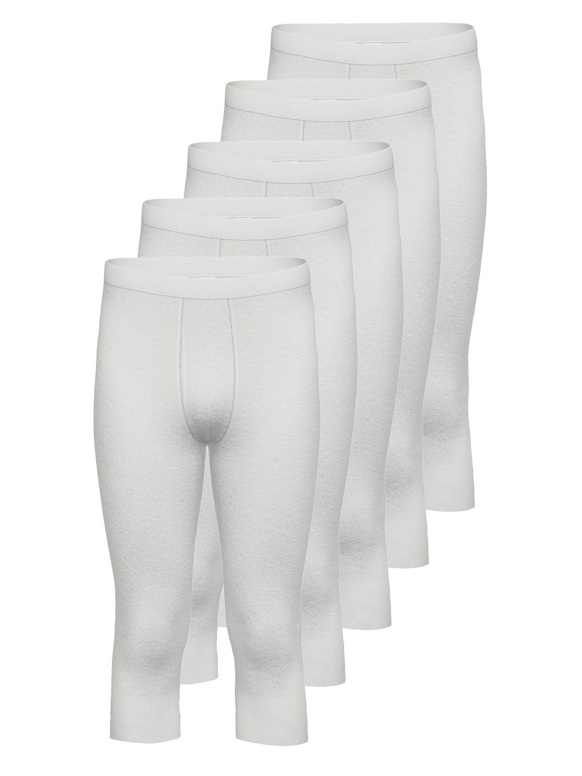 Ammann Lange Unterhose 5er Pack Hose 3/4 Lang mit Eingriff Day Classic / (Packung, 5-St) mit eingriff