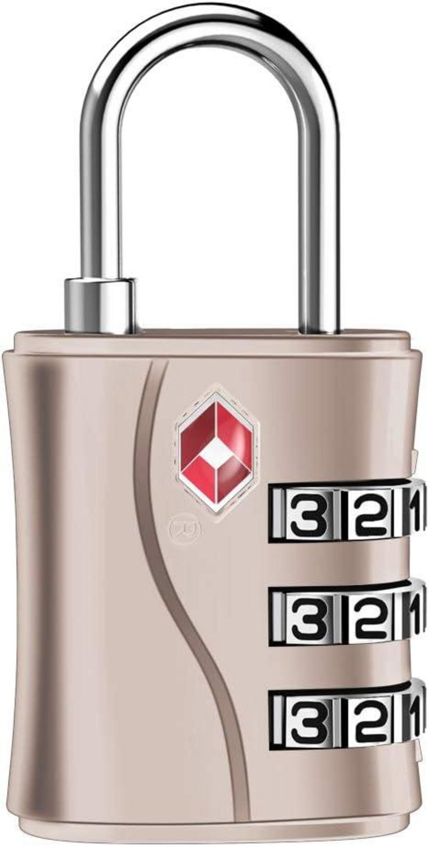 TSA-Vorhängeschloss TSA Vorhängeschloss Gepäck 3-Stellig Roségold Mädchen Spind