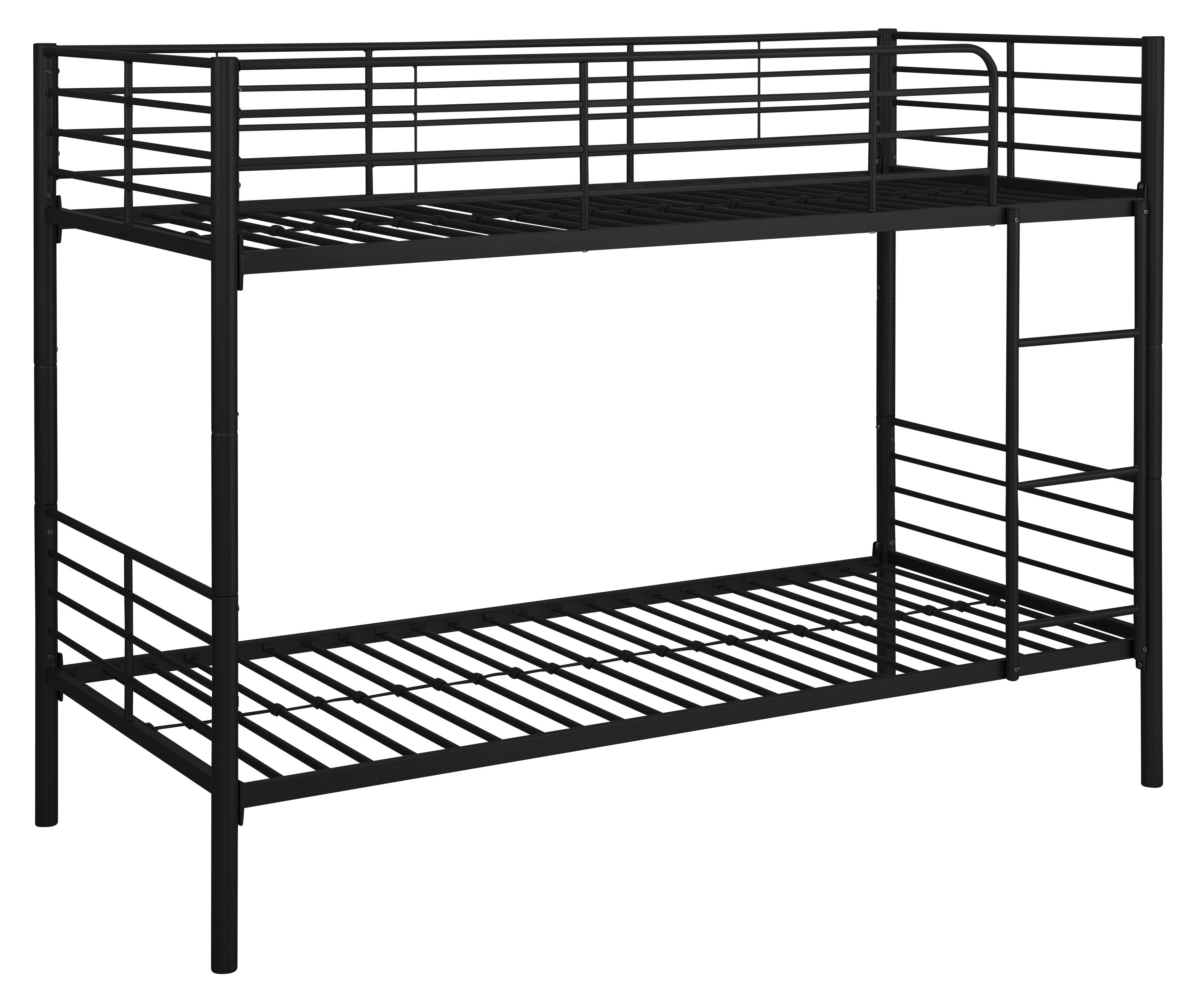 OTTO home Etagenbett Hayo, Metallbett, Stockbett (teilbar in 2 Einzelbetten), perfekt für kleine Räume, mehrere Farben, (B/T/H) ca. 208/97/160 cm