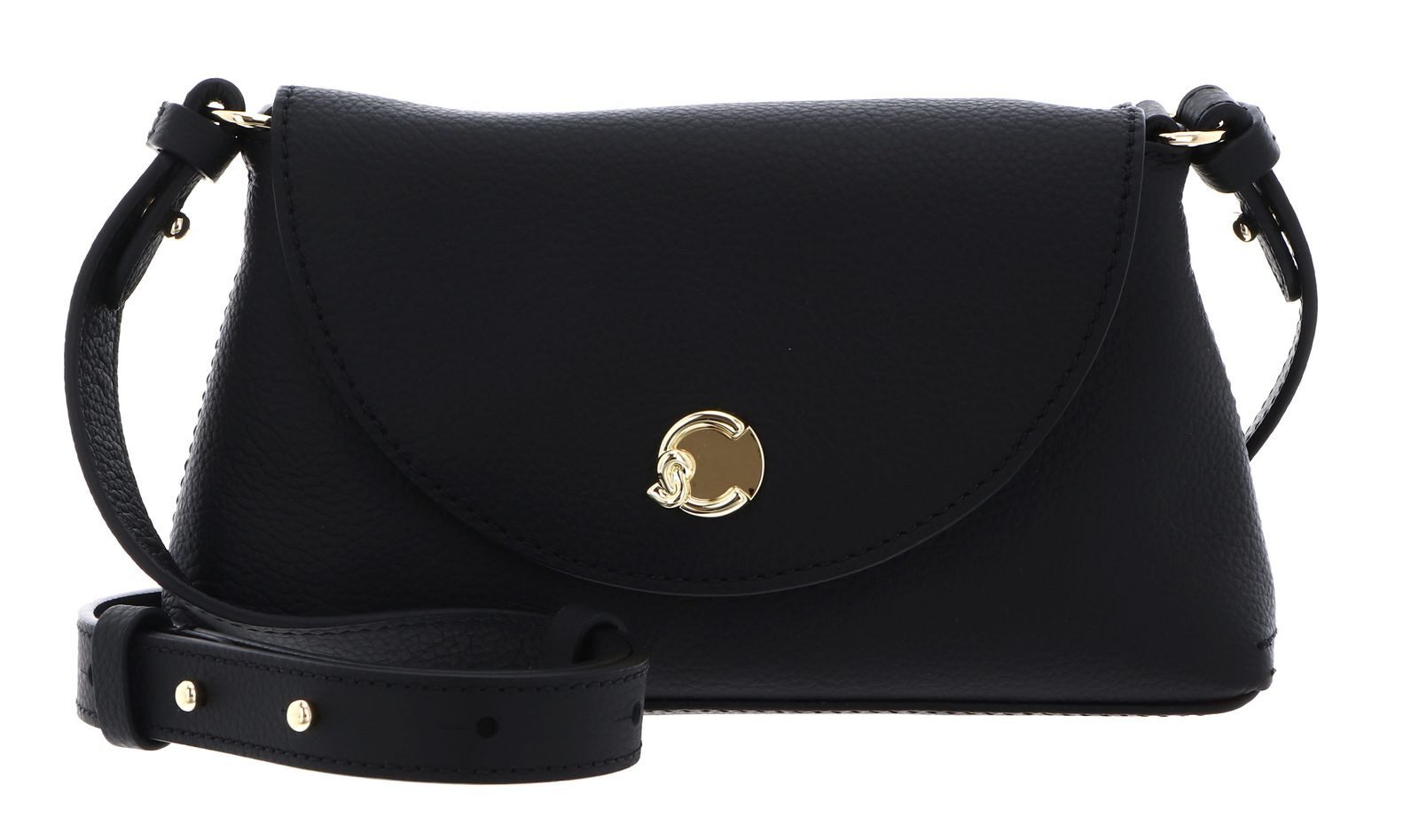 COCCINELLE Umhängetasche Mini Bag Double Grainy Leather, aus echtem Rindsleder