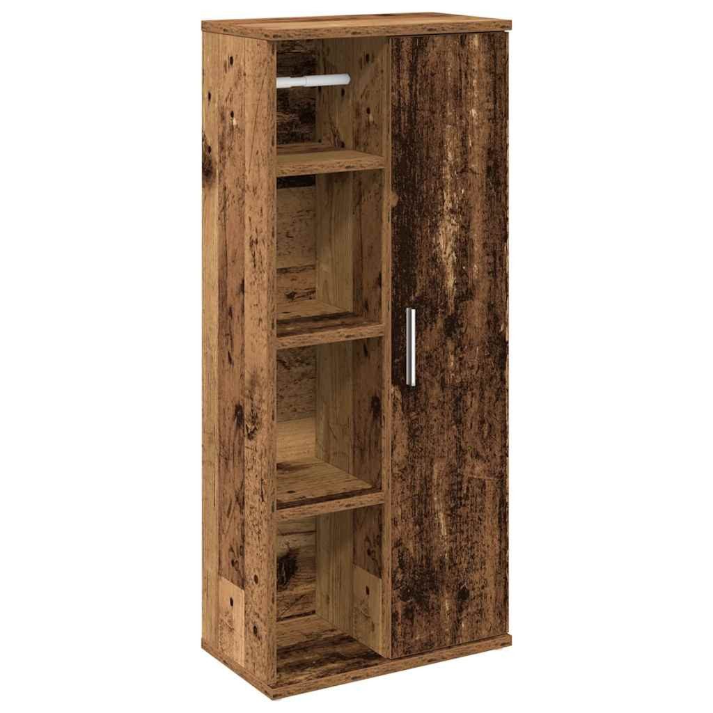 vidaXL Badezimmer-Set Badezimmerschrank mit Rollenhalter Altholz-Optik günstig online kaufen