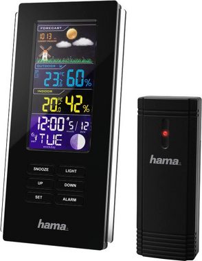 Hama Außensensor, Funk, Innen-/Außentemperatur, Wettervorhersage Wetterstation (Außensensor, Funk, Innen-/Außentemperatur, Wettervorhersage)