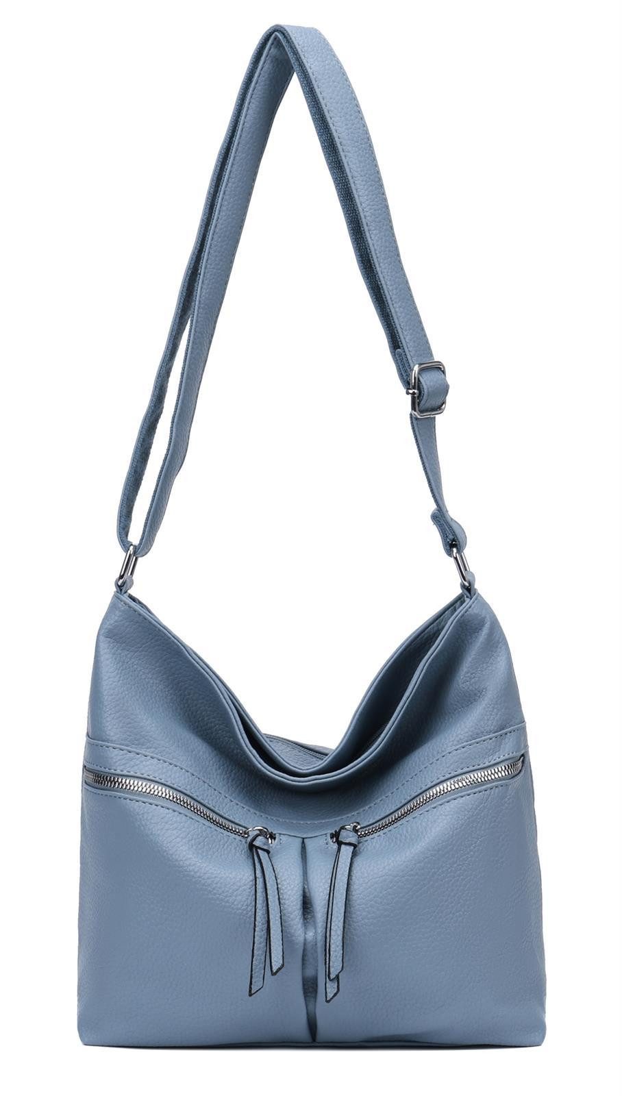 ITALYSHOP24 Schultertasche Damen Tasche Shopper Umhängetasche günstig online kaufen