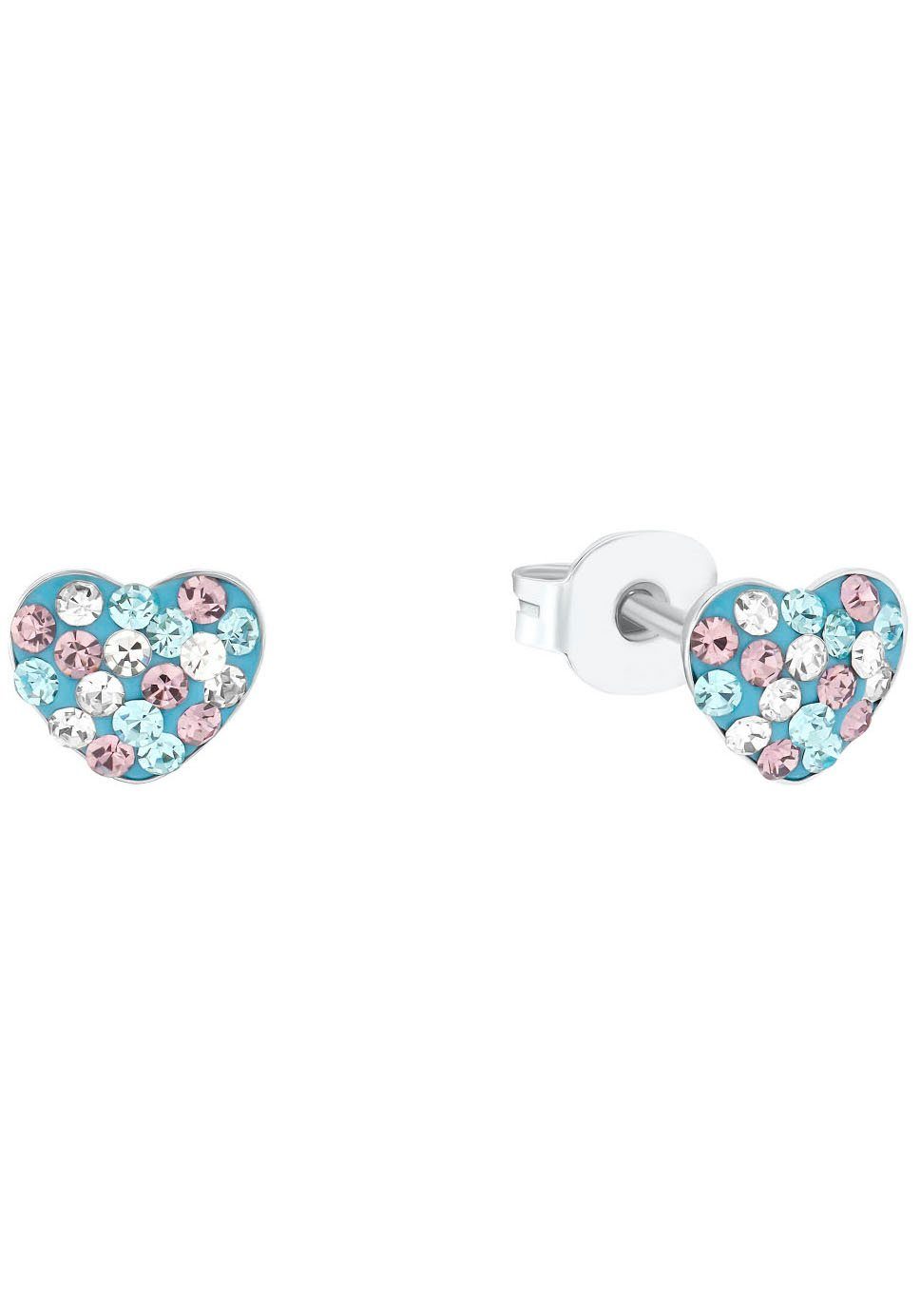 Prinzessin Lillifee Paar Ohrstecker Herz, mit Preciosa Crystal
