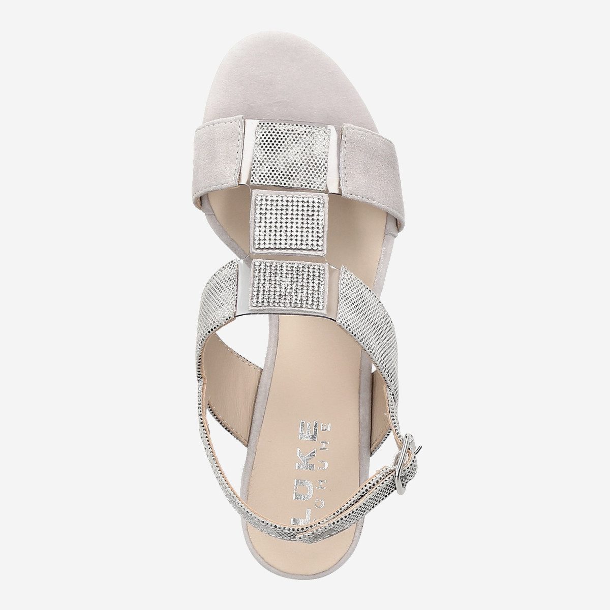 Lüke Schuhe Lüke Schuhe 17720B, Sandaletten, Grau, Damen Sandalette