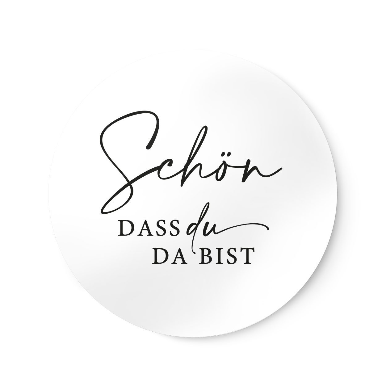 NORDEULE Aufkleber Schön dass du da bist ELIN, (40tlg)