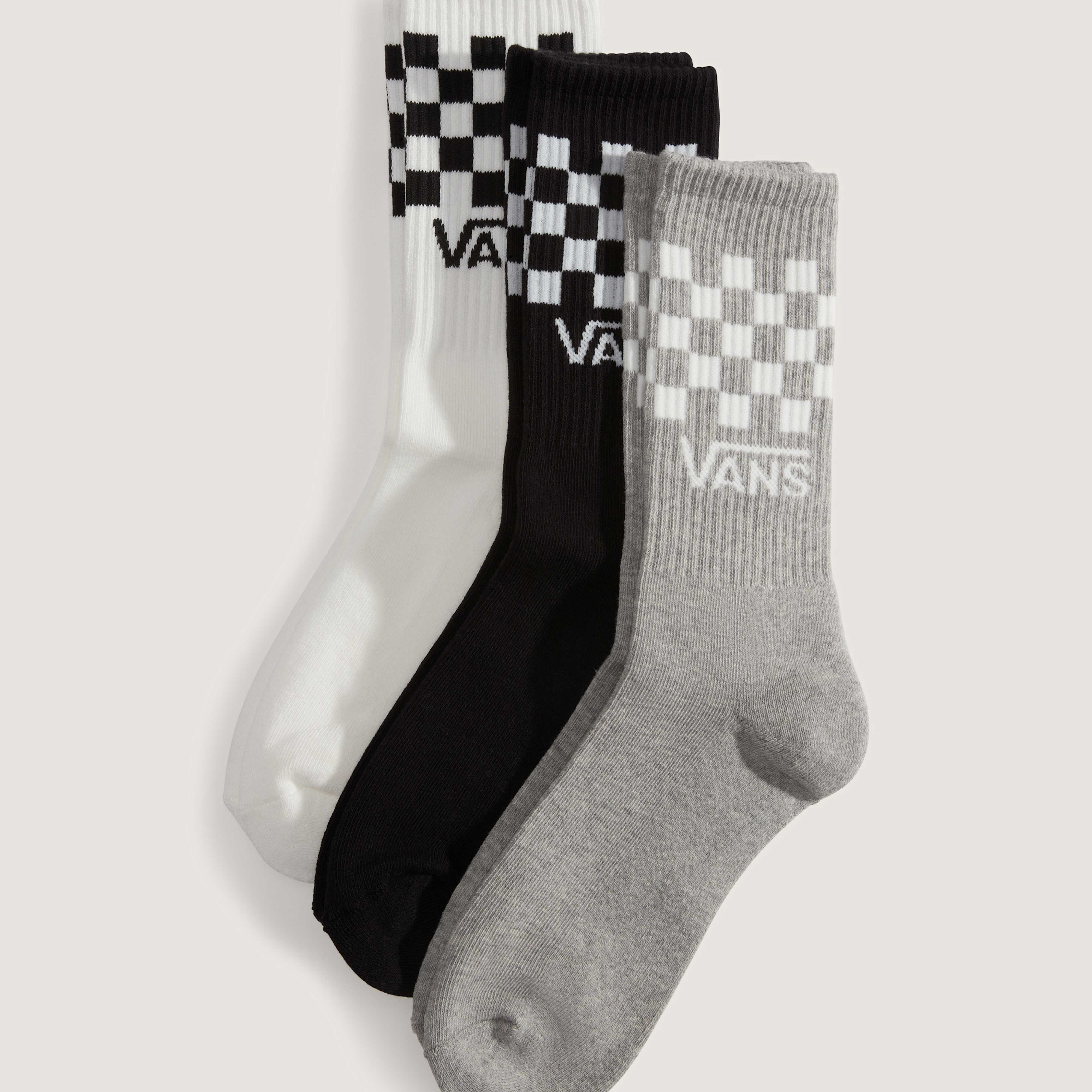 Vans Socken CLASSIC CHECK CREW (3-Paar) im 3er Pack, sportlicher Stil