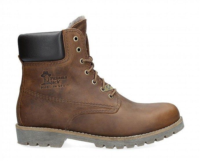 Igloo 03 Panama Schnürstiefel Lammfell Jack Panama C11-Nappa-Grass-Cuero-Bark mit