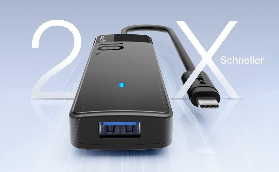 Inateck Laptop-Dockingstation USB 3.2, USB-C zu USB Hub mit 4 USB-A-Ports