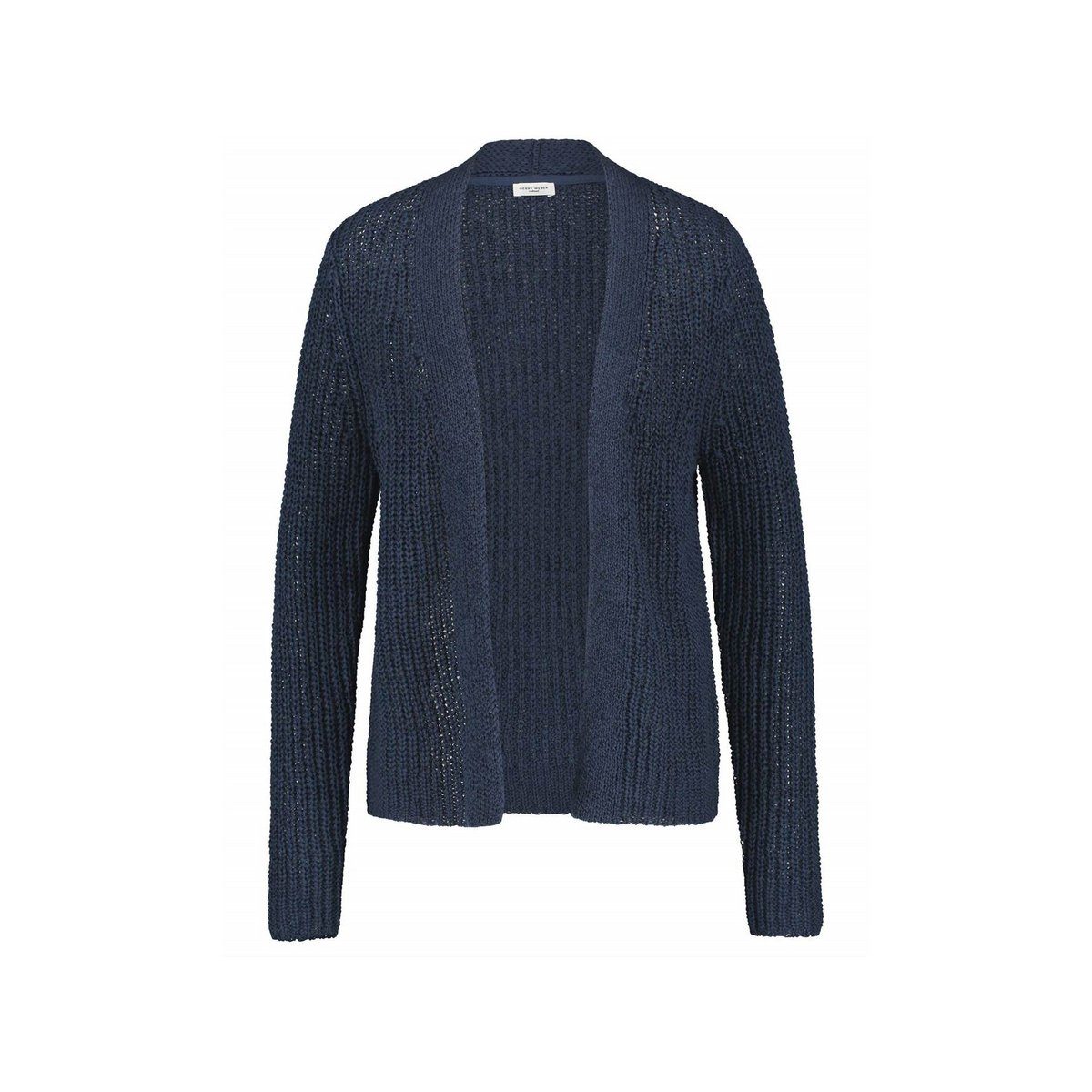 WEBER blau Cardigan GERRY textil passform (1-tlg)
