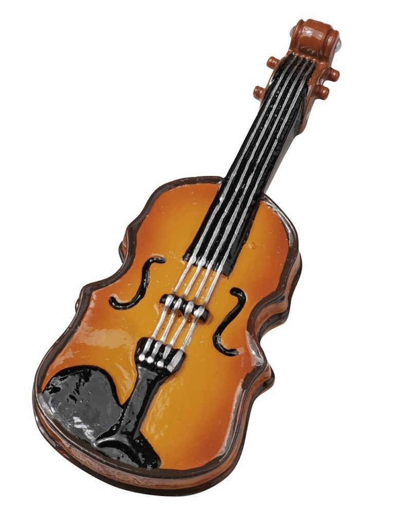HobbyFun Puppenhaus Miniatur Geige, 9,5cm, Dekofigur, Polyresin, 1 Stü