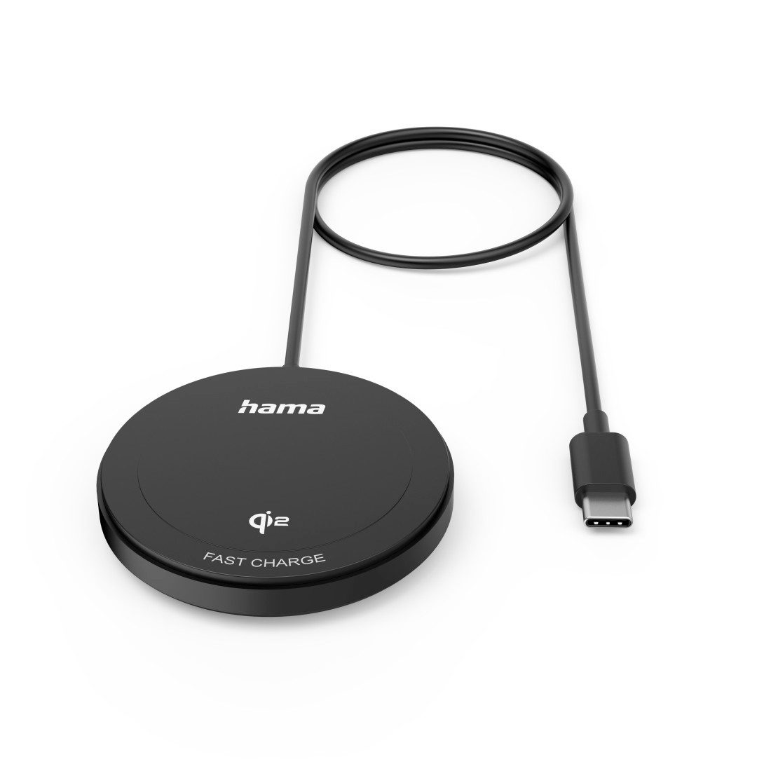 Hama Kabellose, induktive Ladestation, Qi Lader, 15W, Schnellladegerät Qi2 Wireless Charger