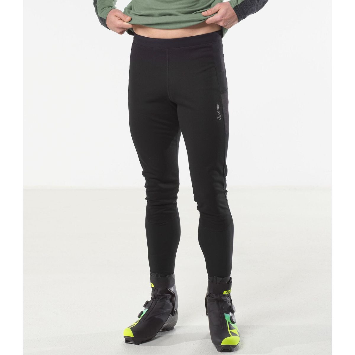 Löffler Skihose Men Tights AB Warm Winddichte und wärmeisolierende Tights für Herren, ideal für kalte