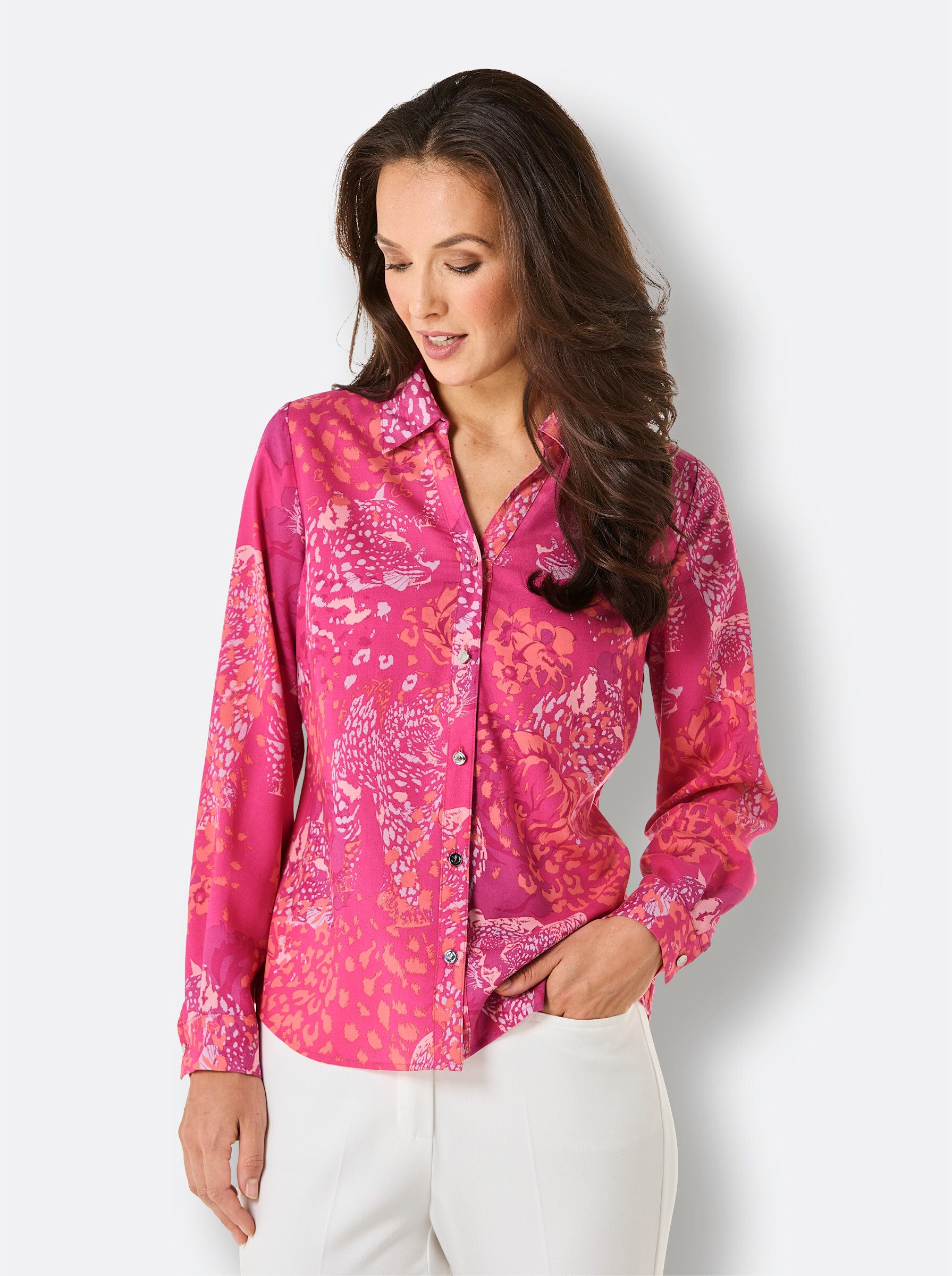 creation L Klassische Bluse Druckbluse günstig online kaufen