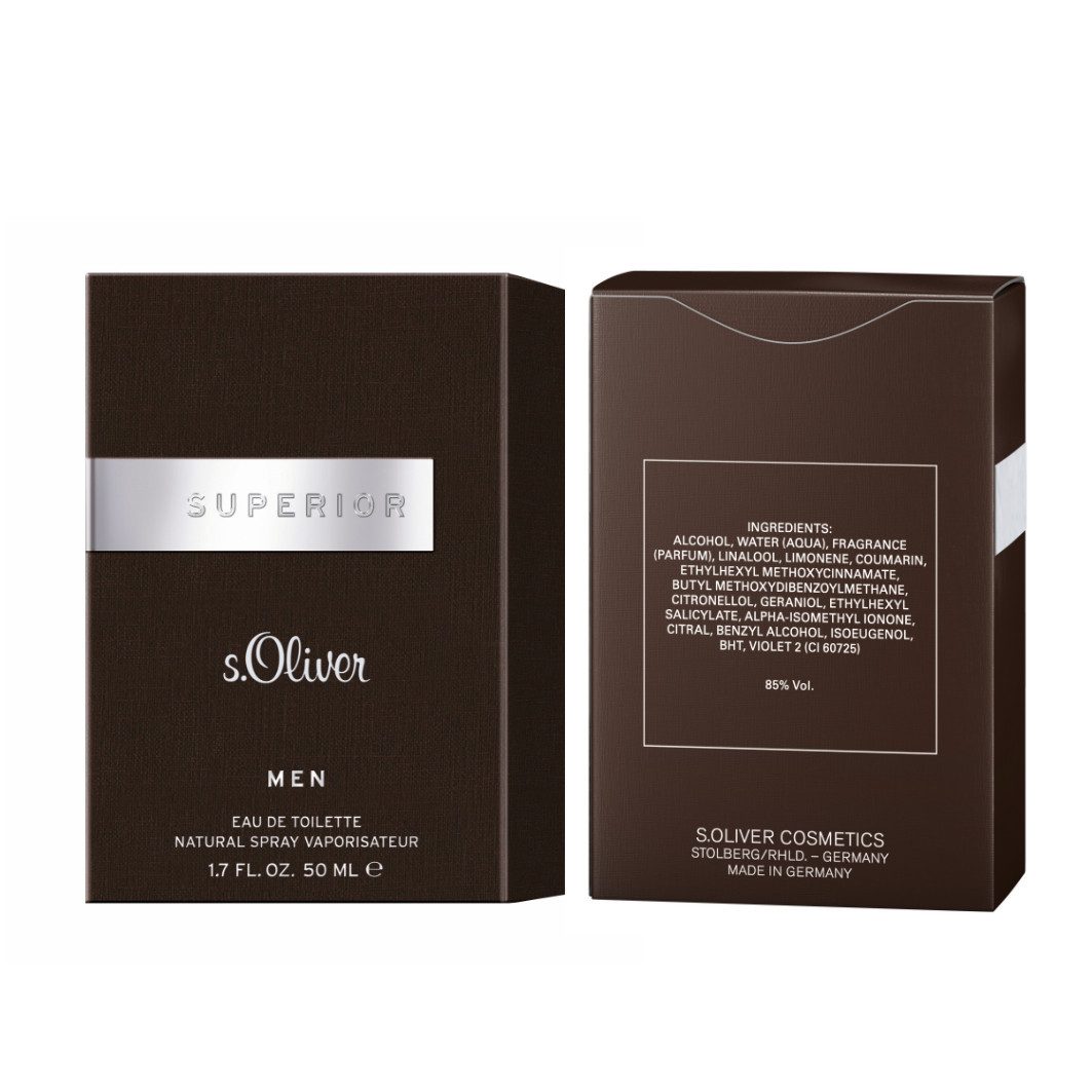 s.Oliver Eau de Toilette SUPERIOR, EdT 50 ml Nat. Spray