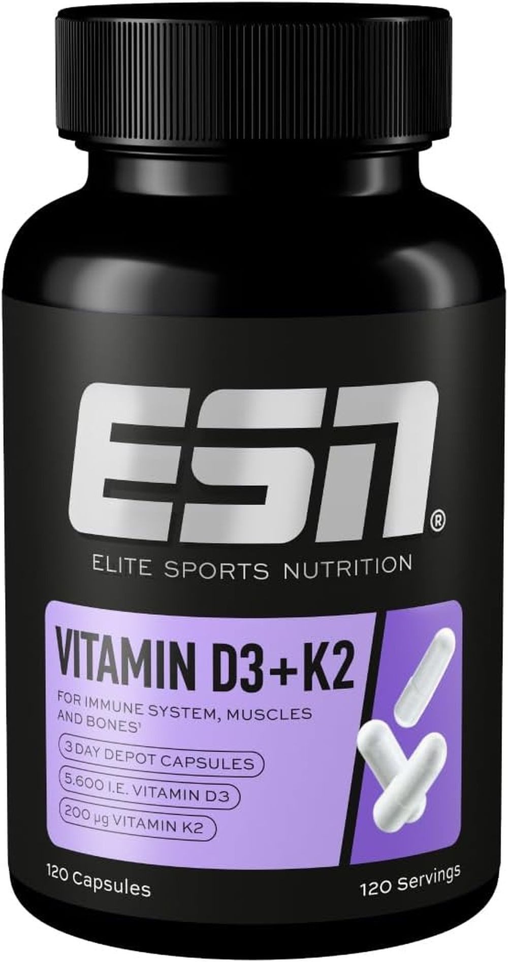 ESN ESN Vitamin D3+K2- 120 Kapseln Kapseln