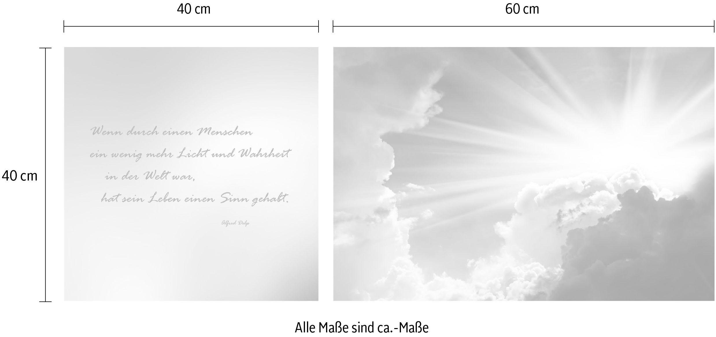 queence Leinwandbild Menschen, (Set), 2er-Set