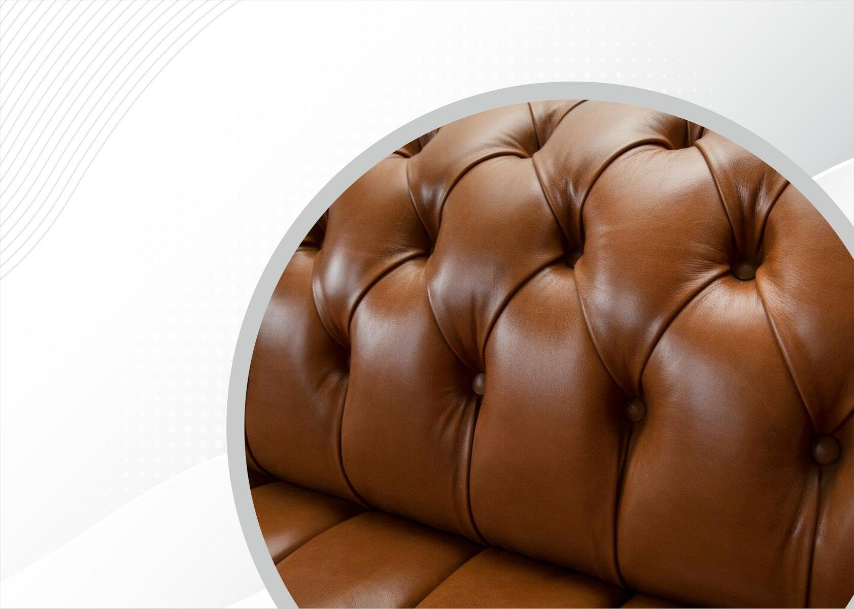 4 265 Chesterfield Couch Design Sofa cm Chesterfield-Sofa, Sofa JVmoebel Sitzer