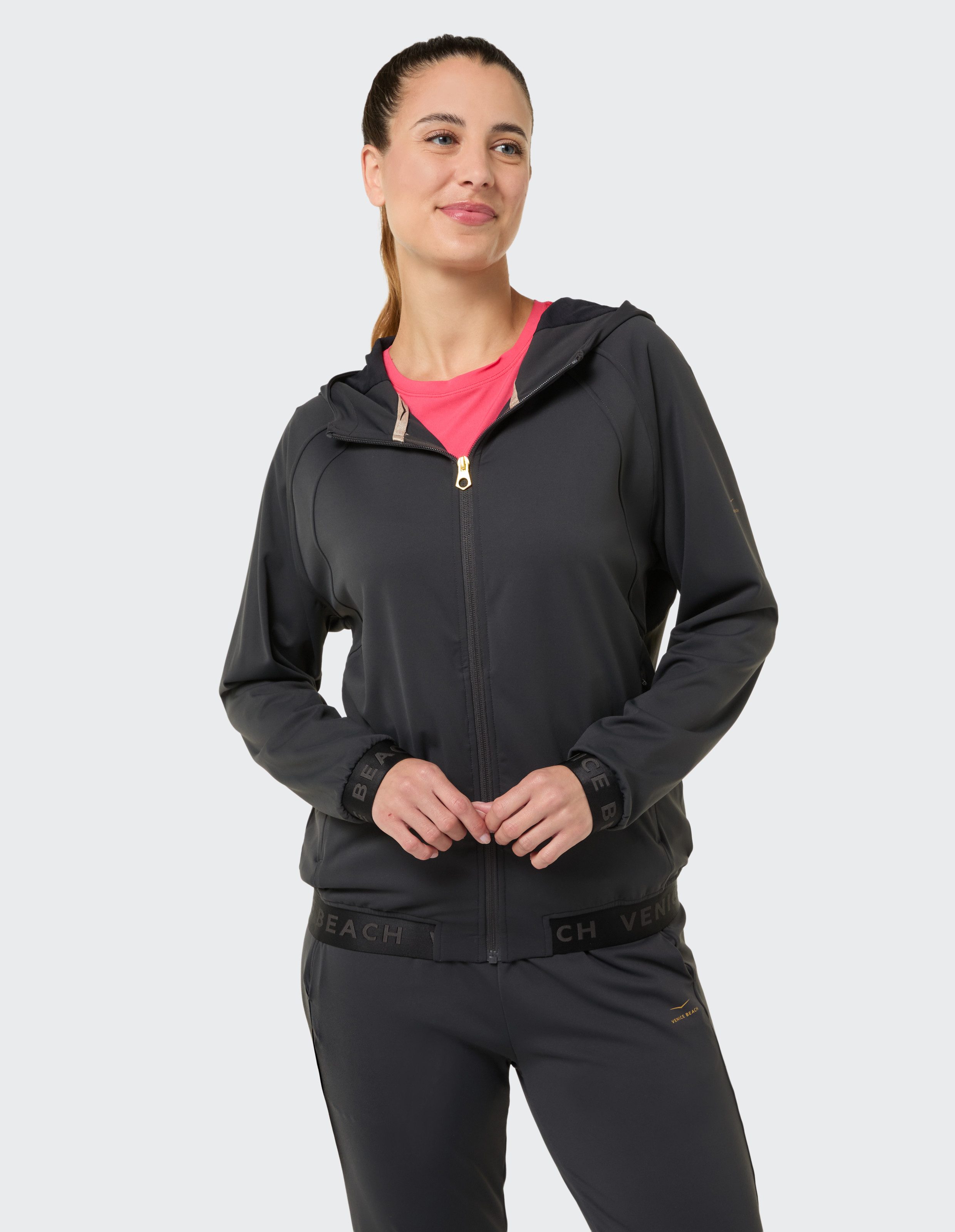 Venice Beach Sweatjacke D JOGGINGJACKE SIENNA für Erwachsene konzipiert