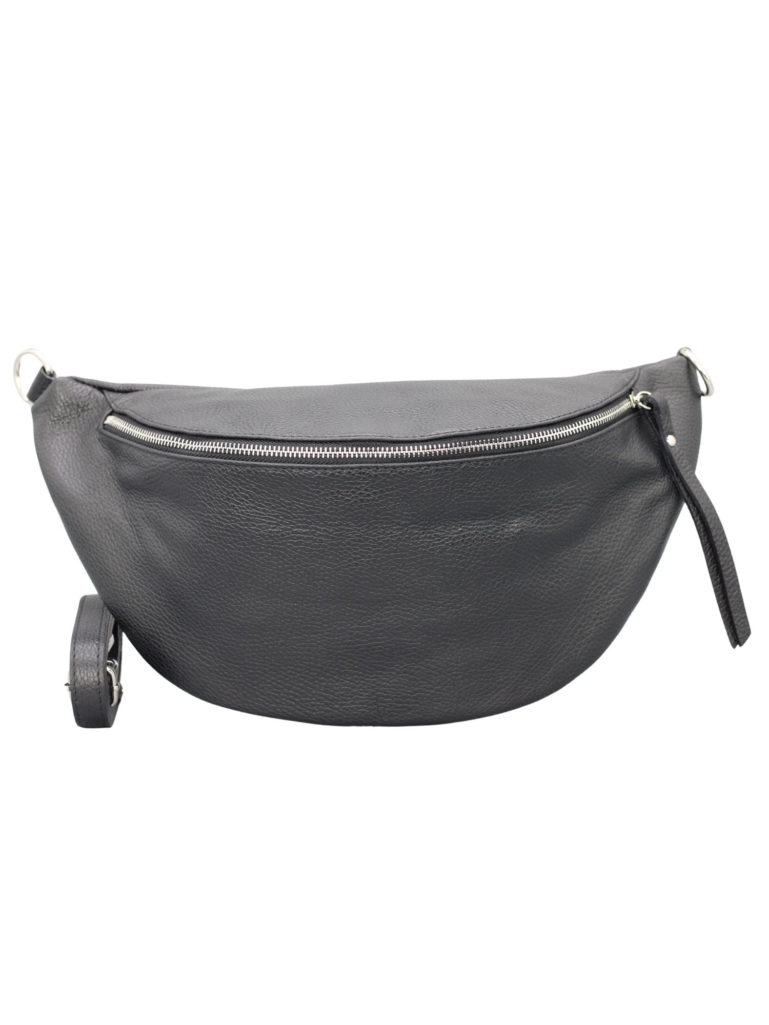 Adel Bags Schultertasche EMMA XL Umhängetasche Crossbody Bag Gürteltasche mit 2 Riemen, echtes Leder, hergestellt in Italien