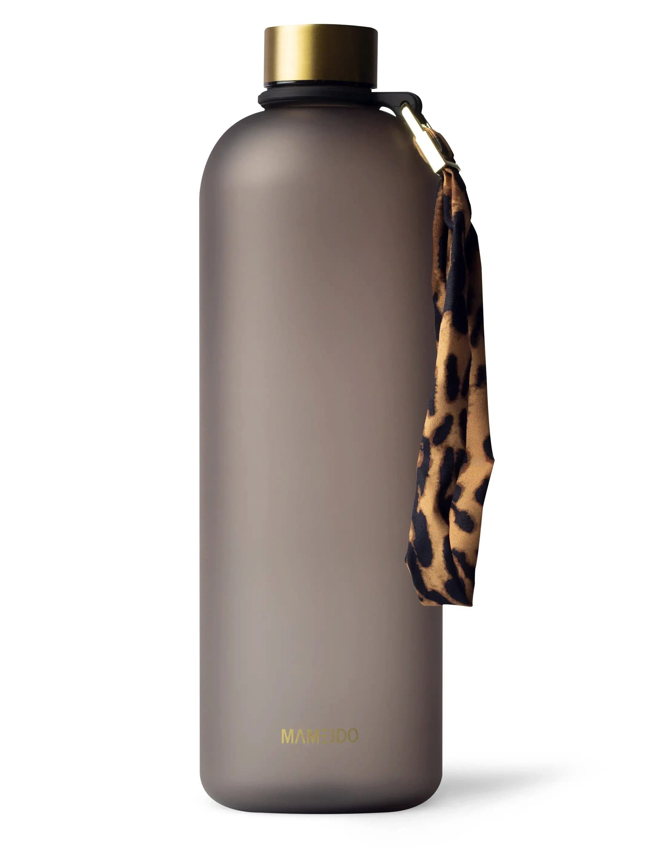 MAMEIDO Trinkflasche, auslaufsicher mit Zeitmarkierung und Handschlaufe in 1000 ml & 1500 ml