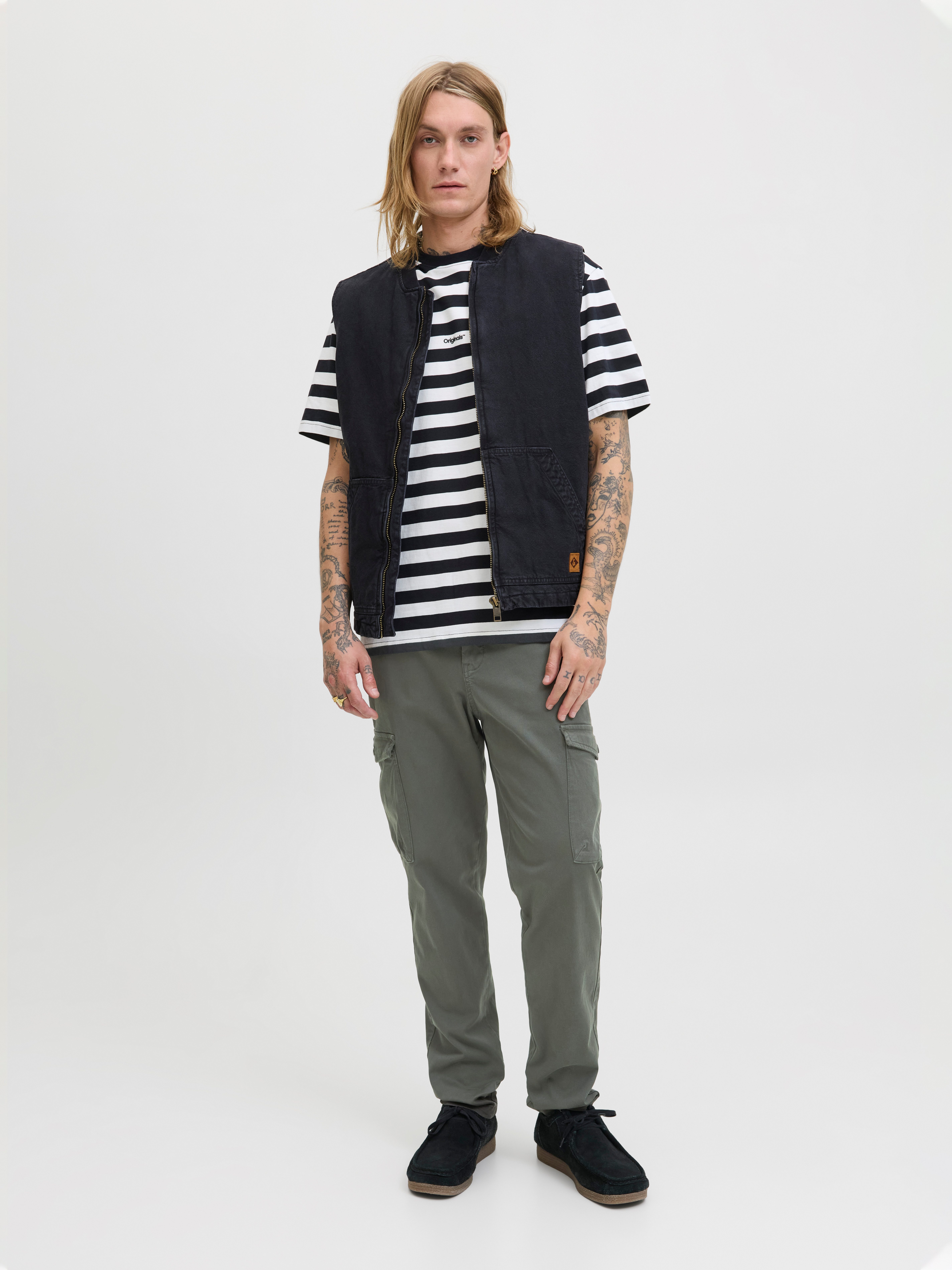 Jack & Jones Cargohose JPSTACE ARTHUR DOBBY CARGO SN
