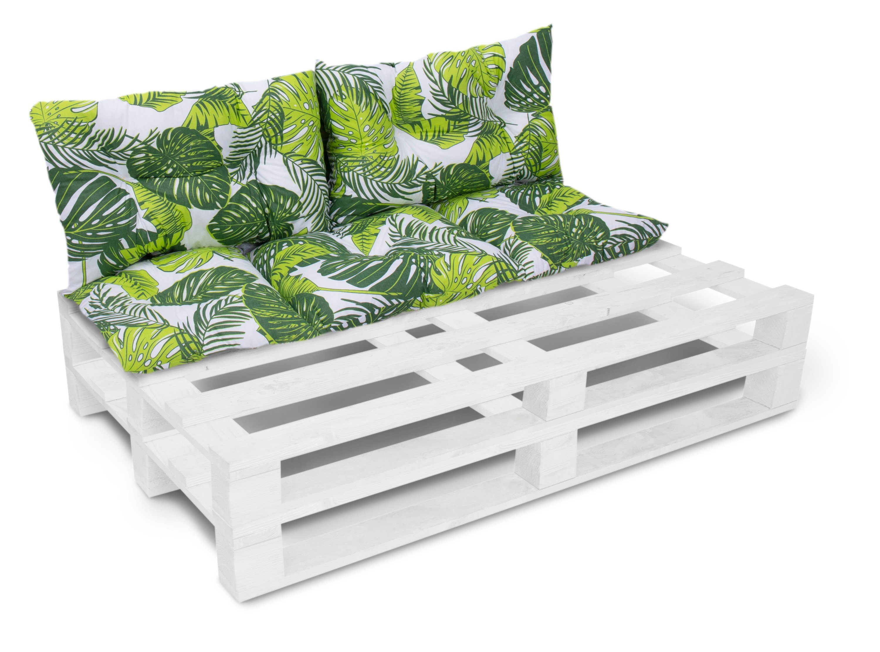 Amilian Palettenkissen - Sitzkissen - Stuhlkissen - Bankauflage - Set: 40x120cm + 2 x40x60cm, 3er Set - Bankauflage - Gartenkissen - Bankkissen für Europaletten