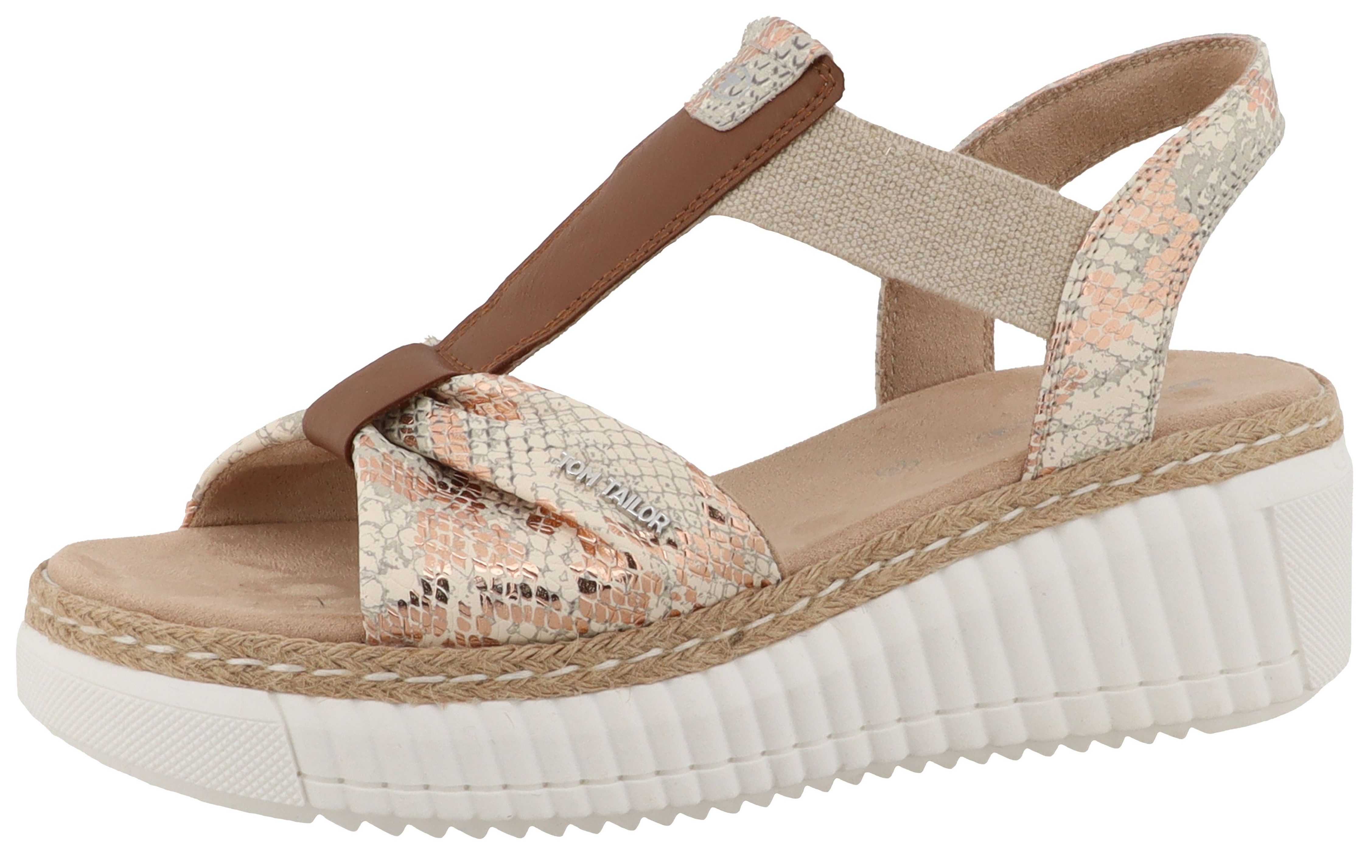 TOM TAILOR Vally Keilsandalette Plateau, Sommerschuh, Riemchensandale in Sn günstig online kaufen