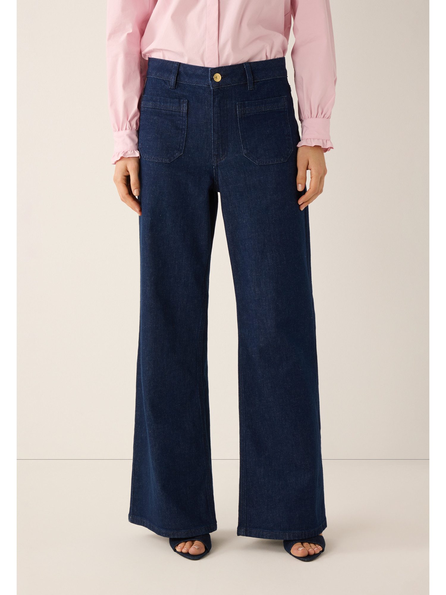 MORE&MORE Regular-fit-Jeans cleane, weite Jeans, Retro-Look