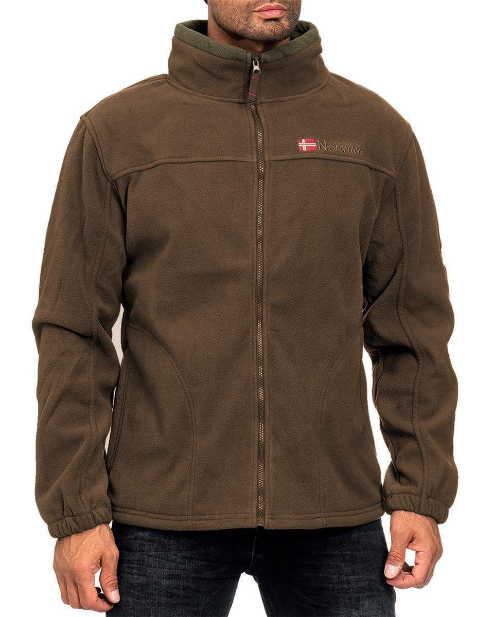 Geographical Norway Fleecejacke Herren Regular Fit Jacke batamazonie Brown günstig online kaufen