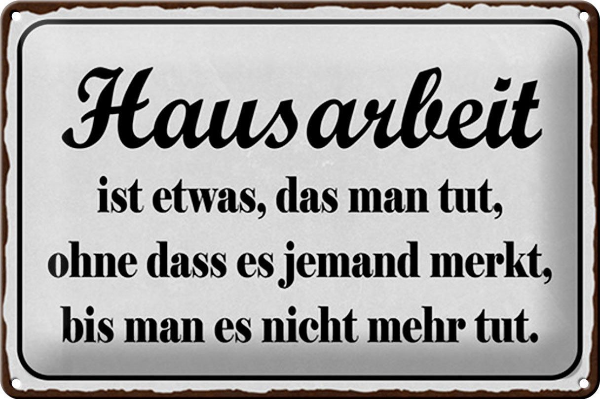 Hebold Metallschild Schild Blech 30x20cm Made in Germany Spruch