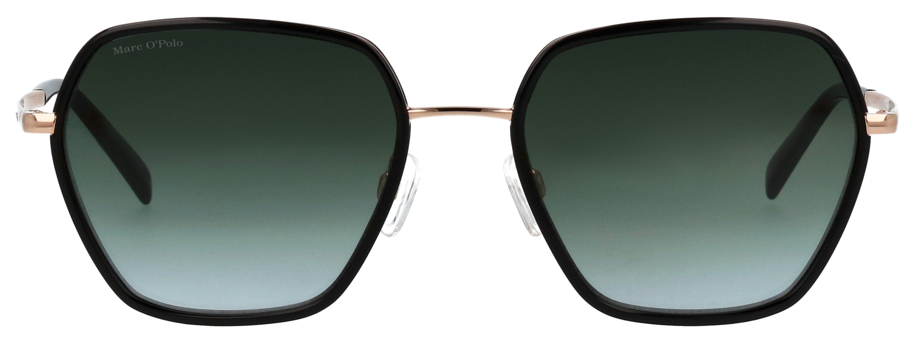 Marc O'Polo Sonnenbrille Modell 505122 Form Hexagon, Logoschriftzug auf Bügel, Metallfassung