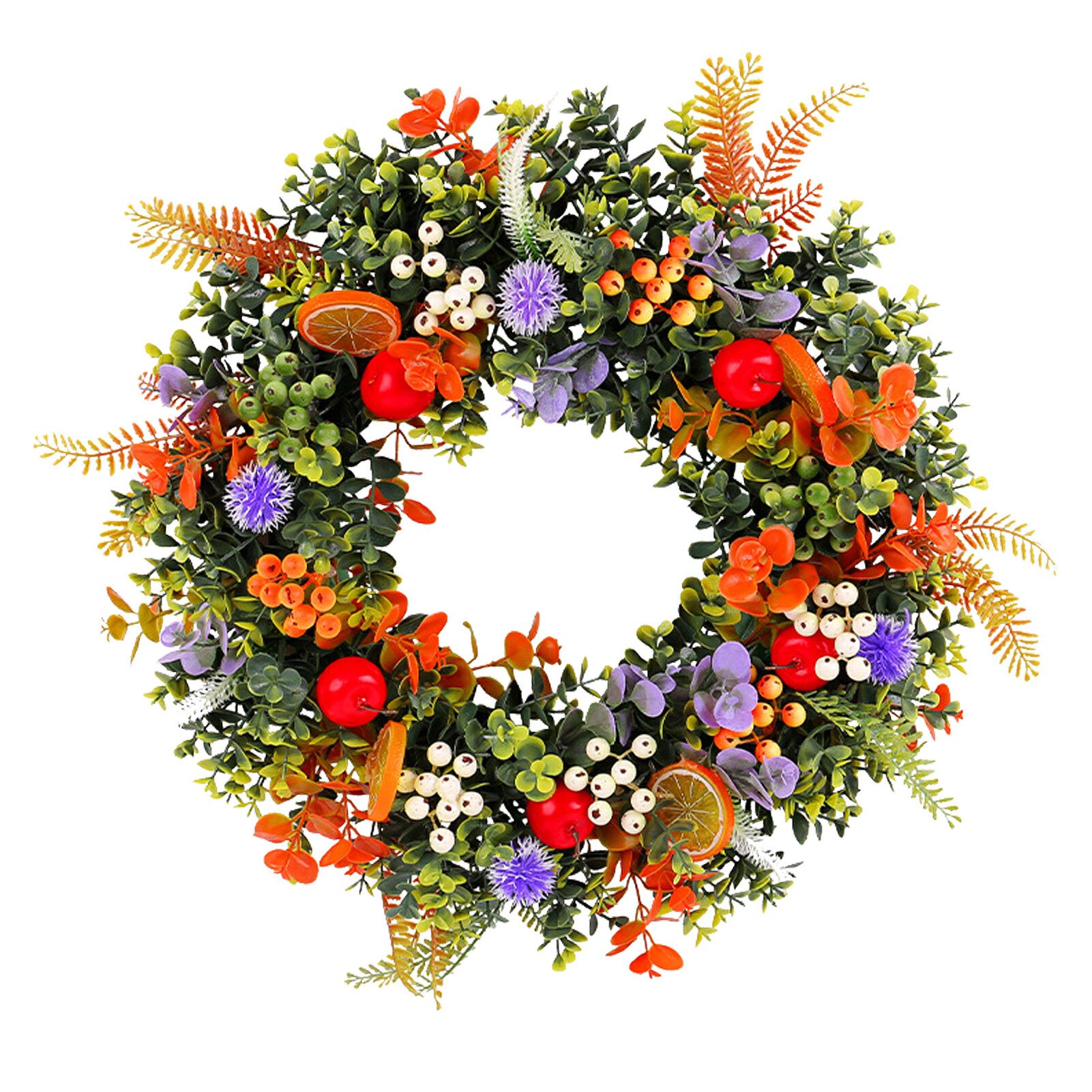 FUROKOY Dekokranz Faux Blume Eukalyptus Kranz,Wandkranz günstig online kaufen
