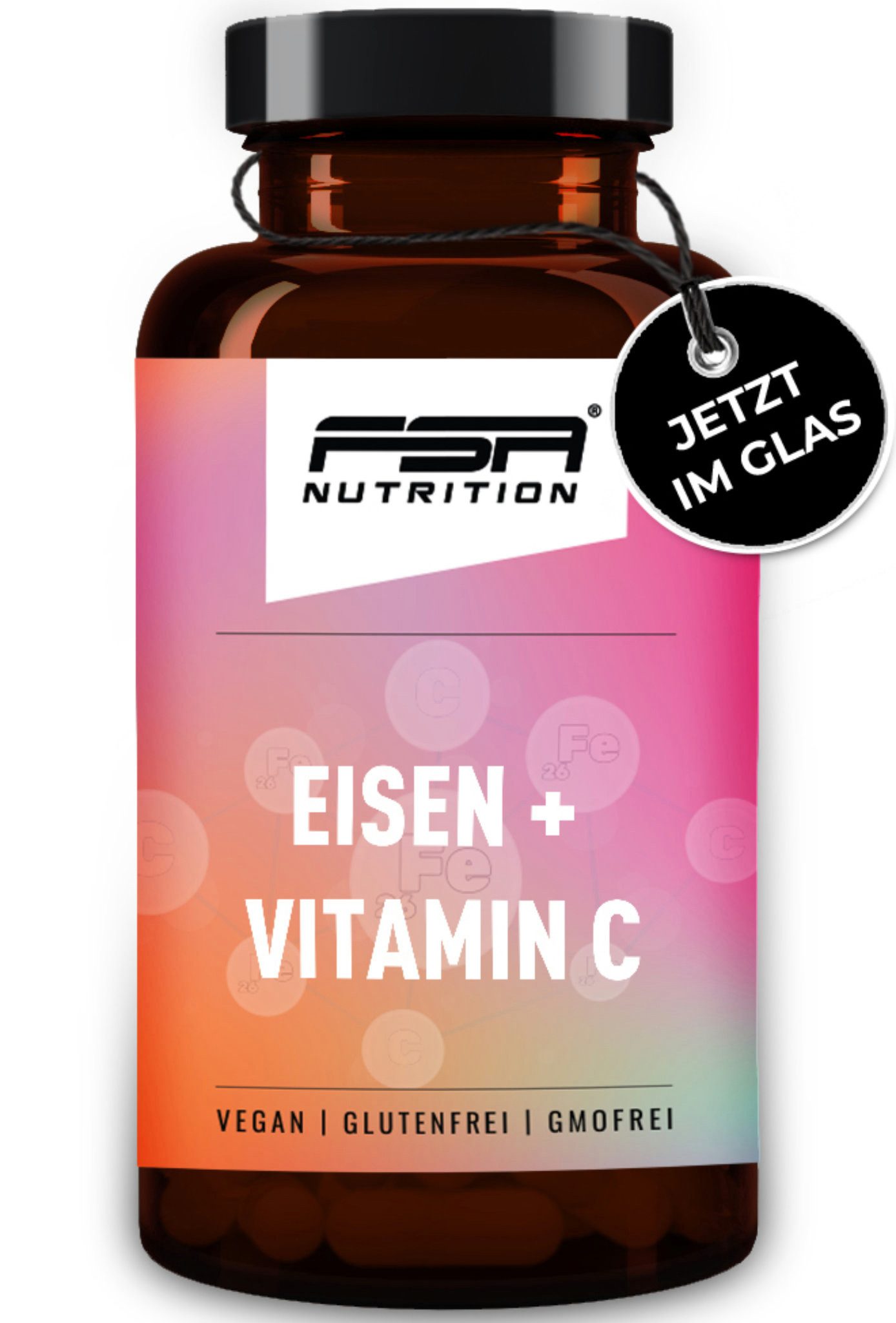 Eisen & Vitamin C im Glas Kapseln