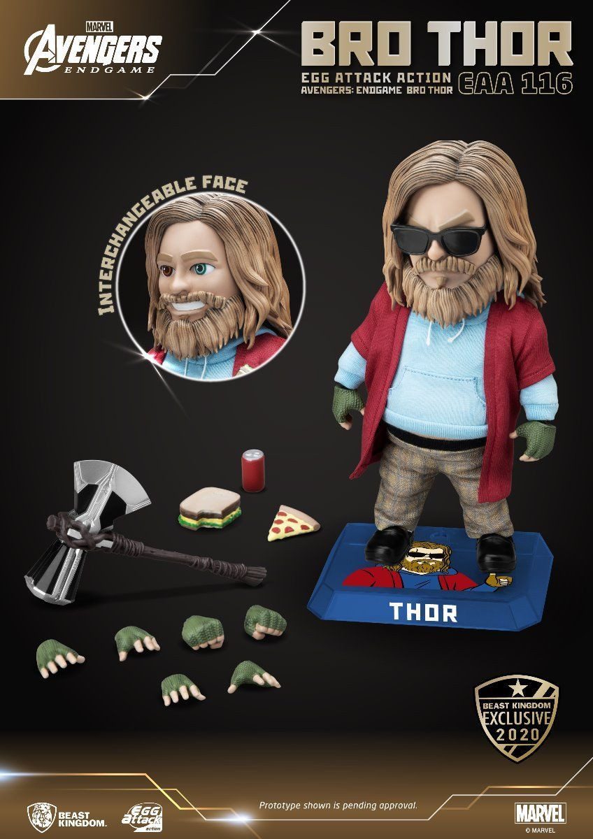 Beast Kingdom Toys Actionfigur EGG ATTACK ACT AVENGERS ENDGAME EAA-116 BRO THOR ACTIONFIGUR EXCLUSIVE