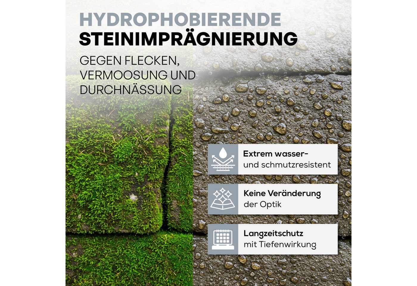 Thumbnail - Nanotol Premium Steinimprägnierung Naturstein-Imprägnierung (Reichweite ca. 20m²/Liter), Langzeitschutz (6+ Jahre)