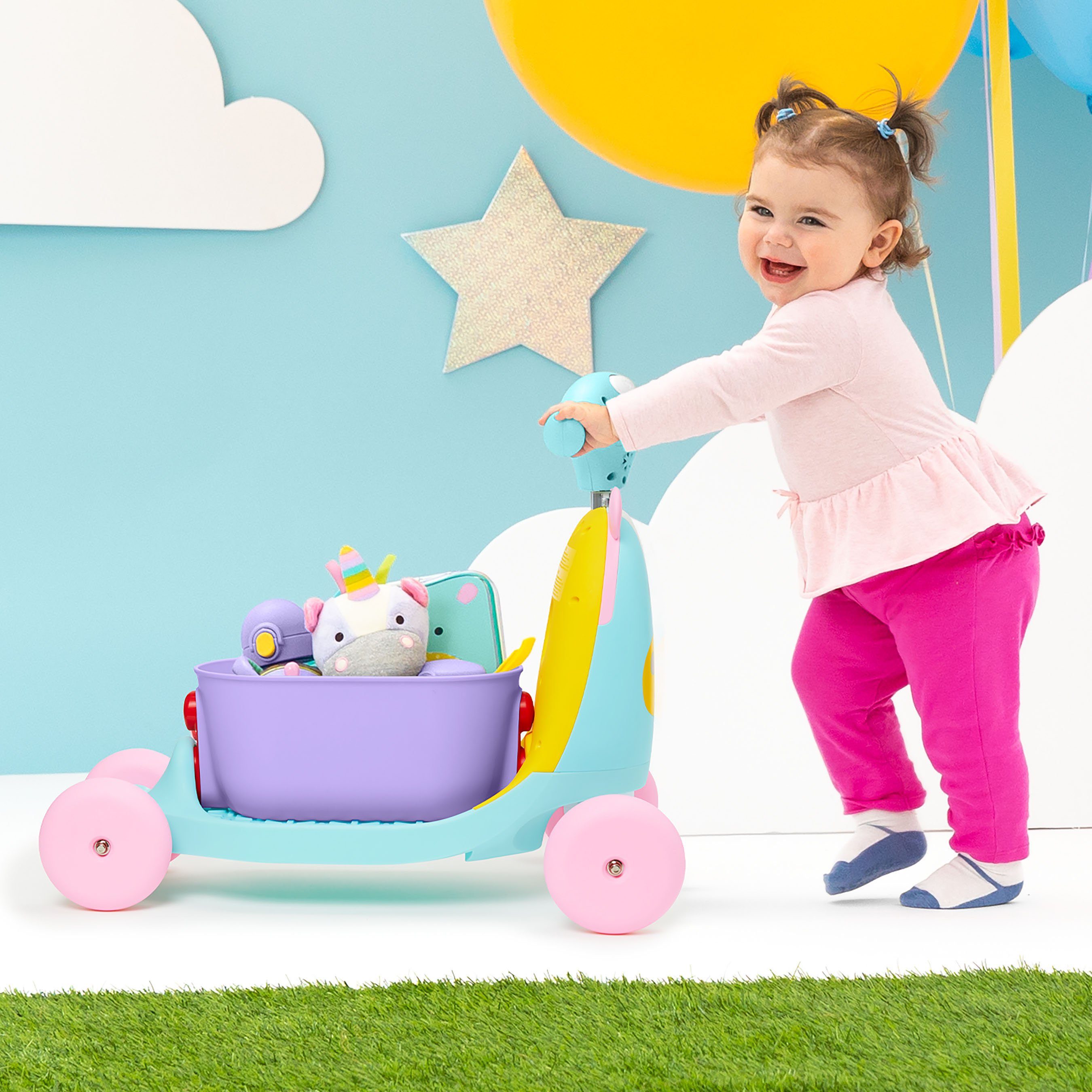 Skip Hop Lauflernhilfe Einhorn Roller 3-in-1